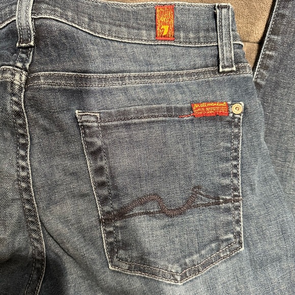 7 for All Mankind Roxanne straight leg jeans 27 98% cotton - Picture 7 of 8